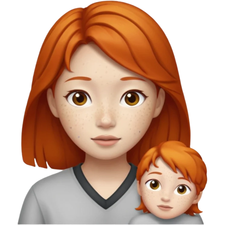 ginger asian girl  emoji
