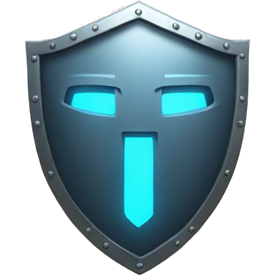Round glowing shield emoji