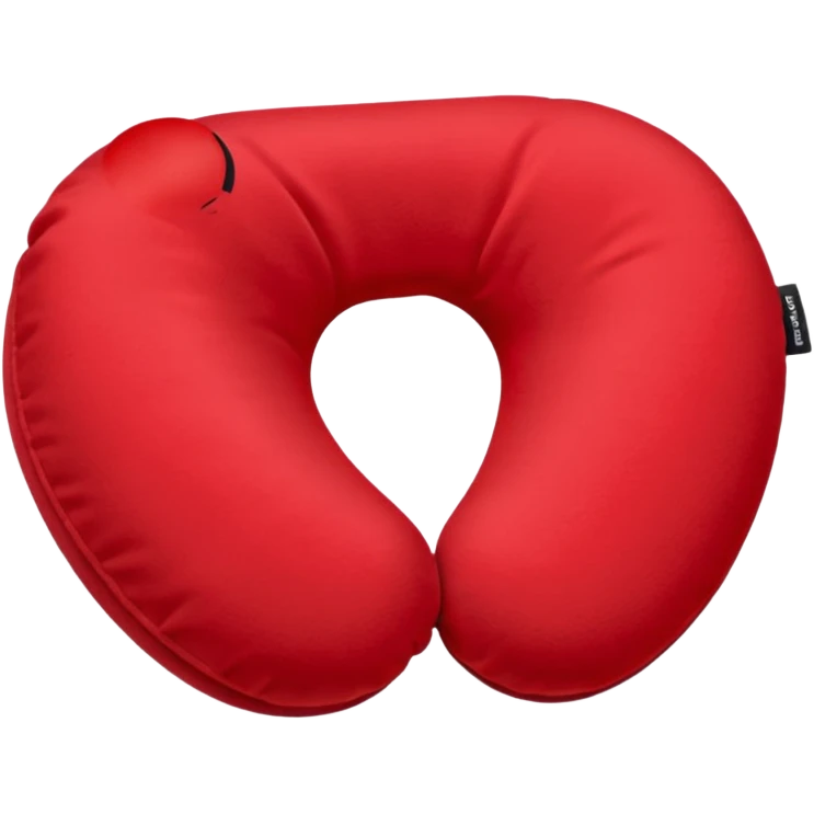 red Travel Neck Pillow emoji