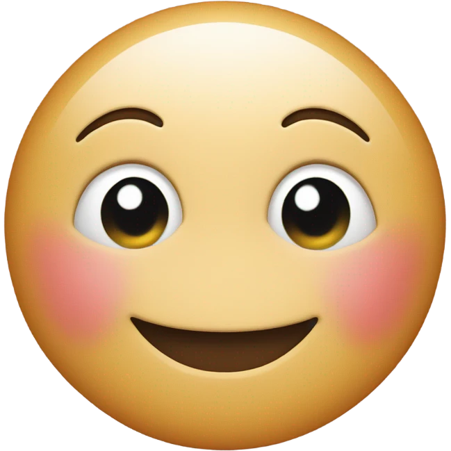 Smiley face with rosey cheeks emoji
