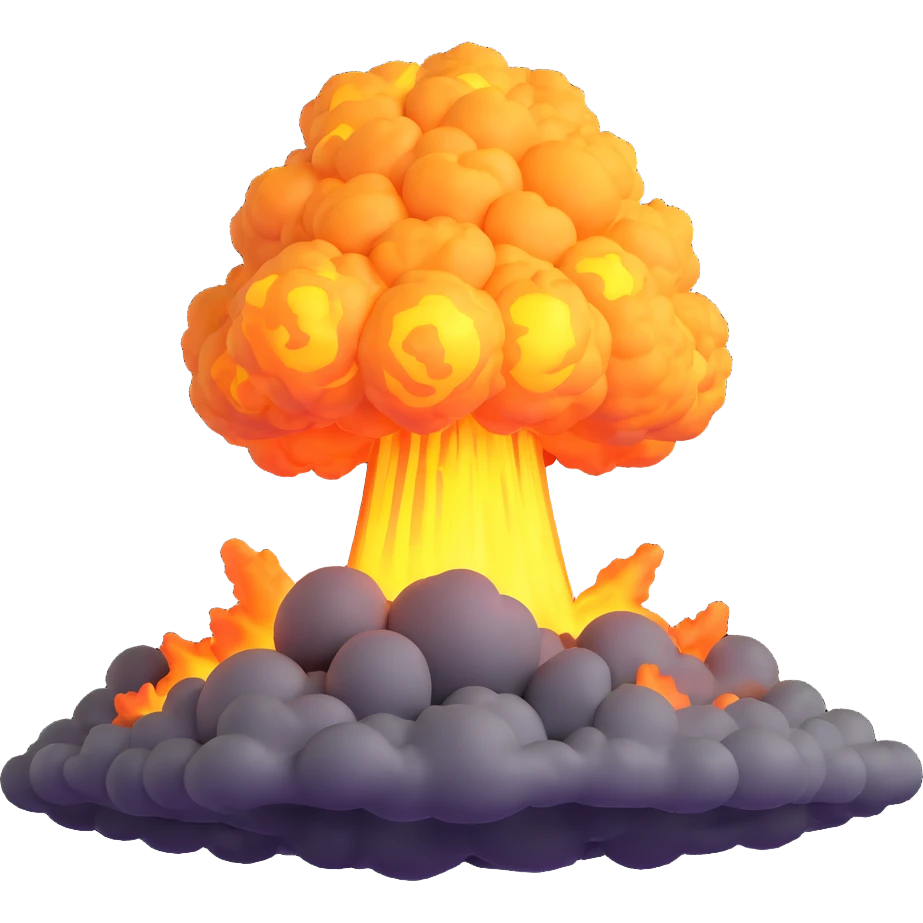 nuclear explosion emoji