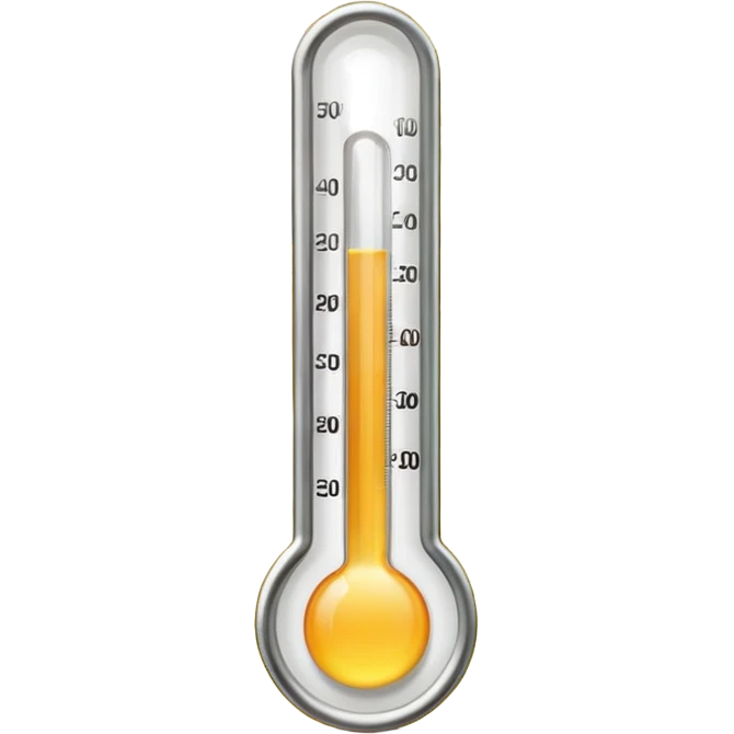 thermometer sun emoji