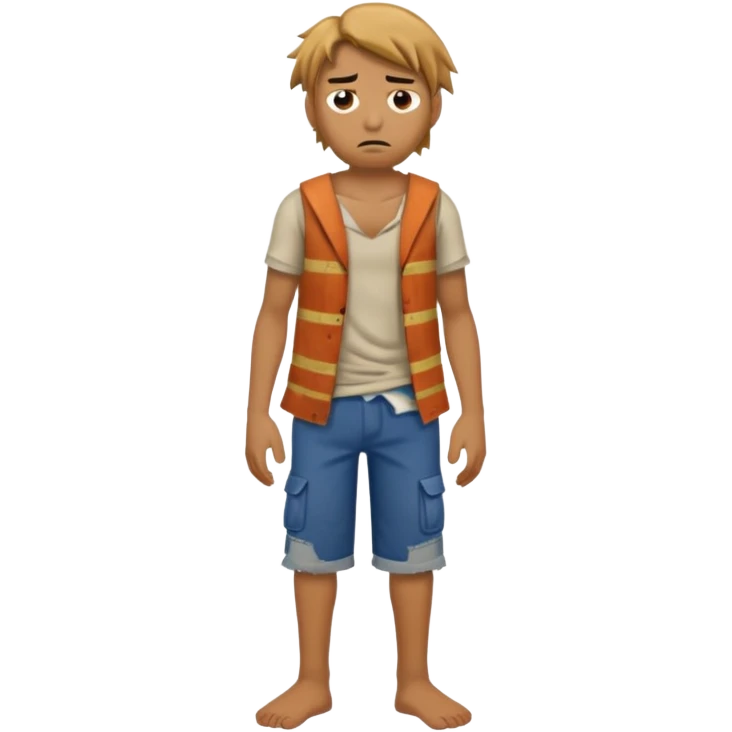 shipwreck survivor, full body emoji