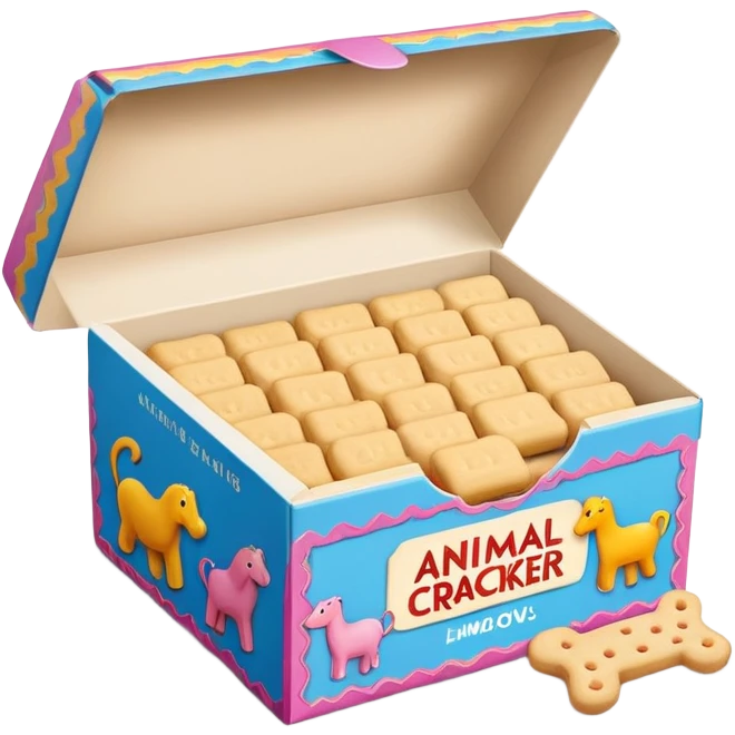 Animal cracker box emoji
