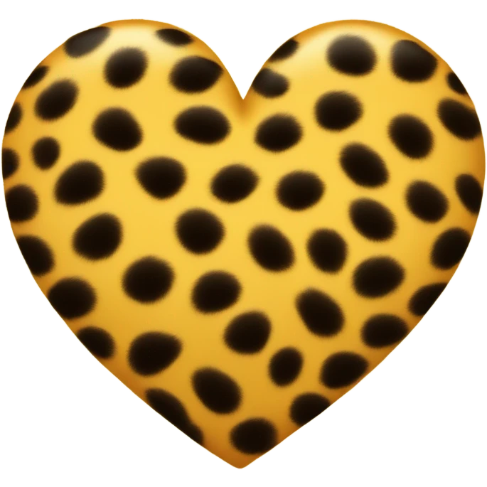Chettah heart shape emoji