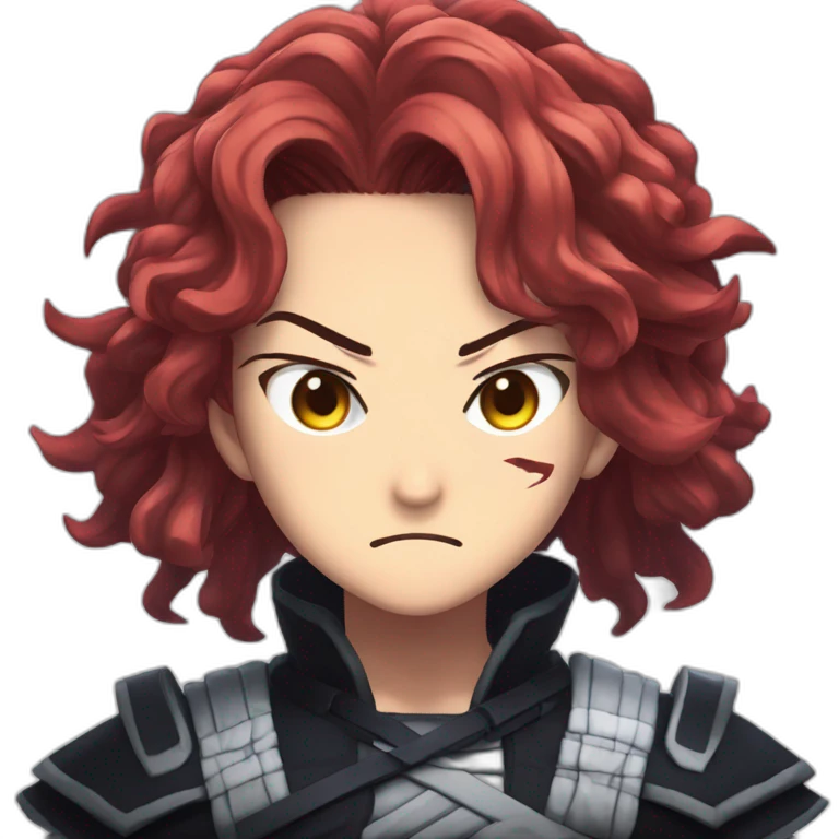 Tanjiro Kamado Demon SLayer Angry emoji