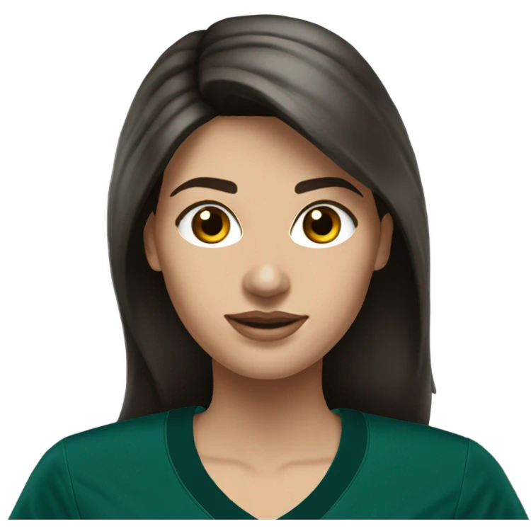  White female brunette wearing Philadelphia Eagles jersey emoji