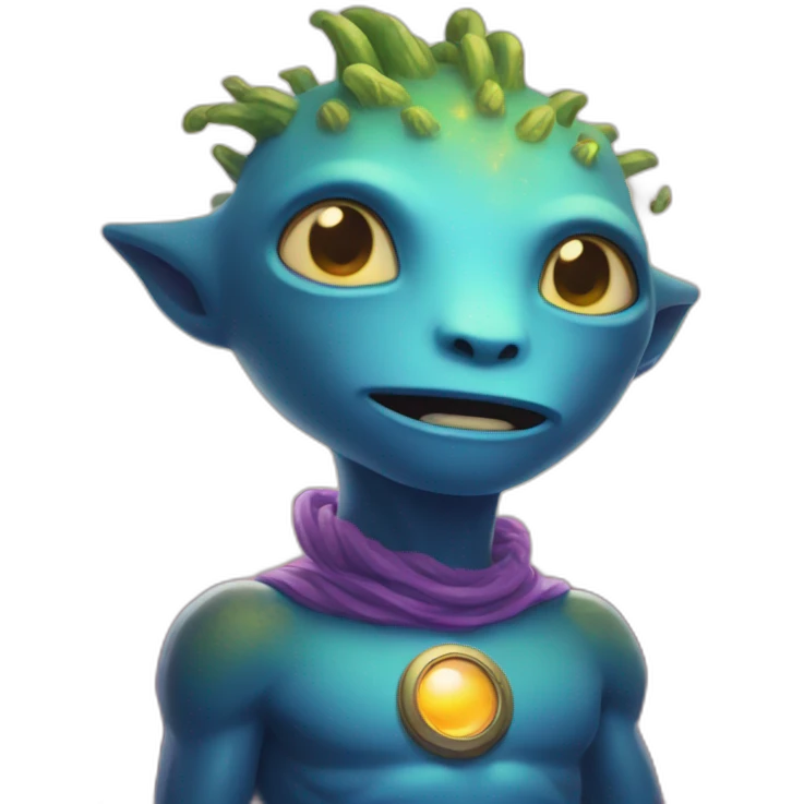 cosmic creature with powers beyond human understanding emoji