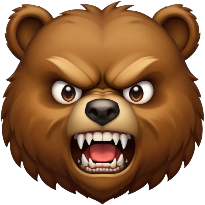angry bear emoji