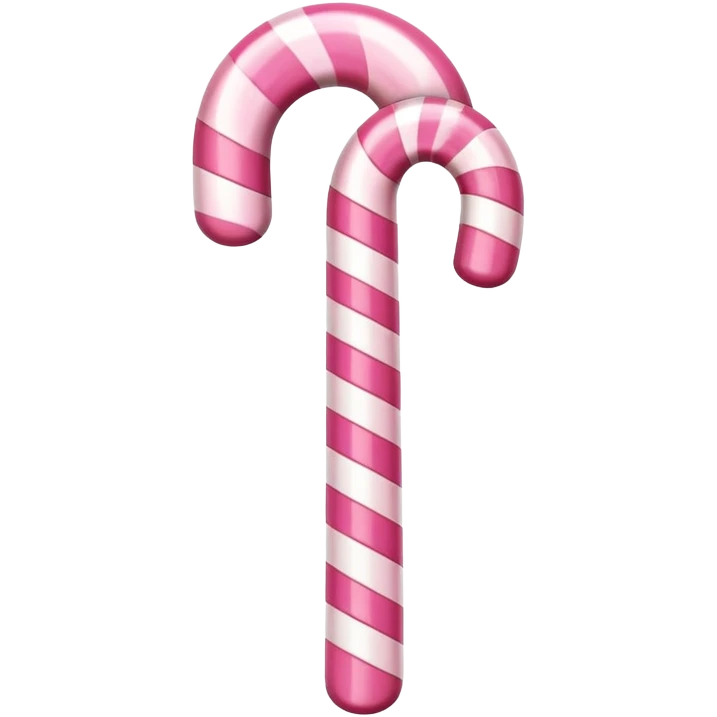 Pink candy cane emoji