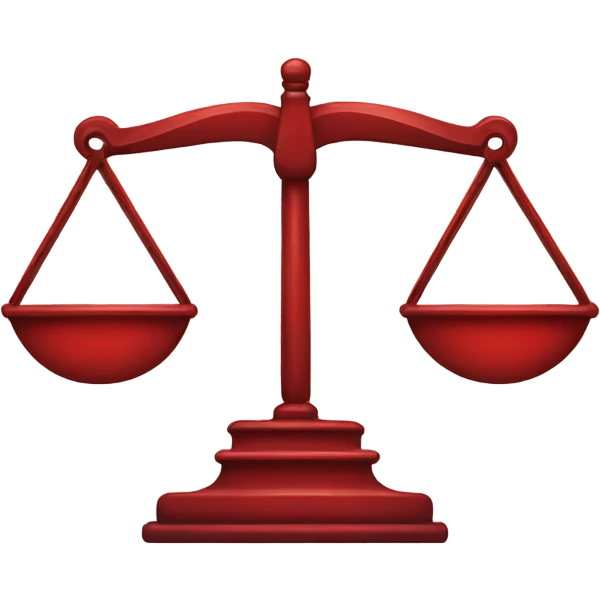red law scales emoji