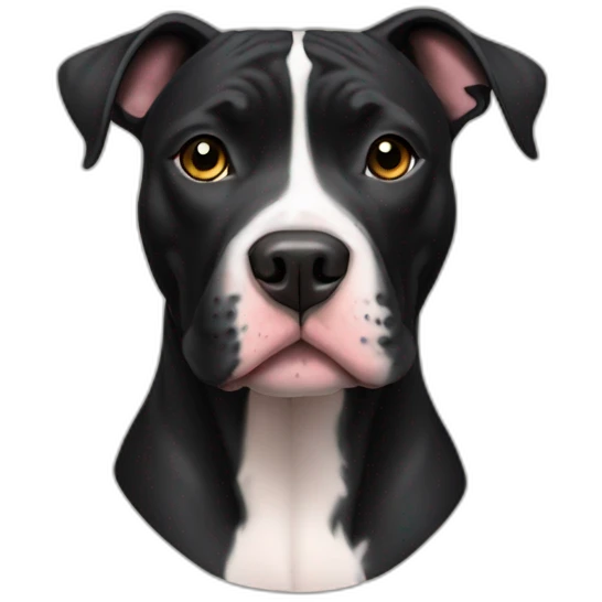 black pit bull emoji