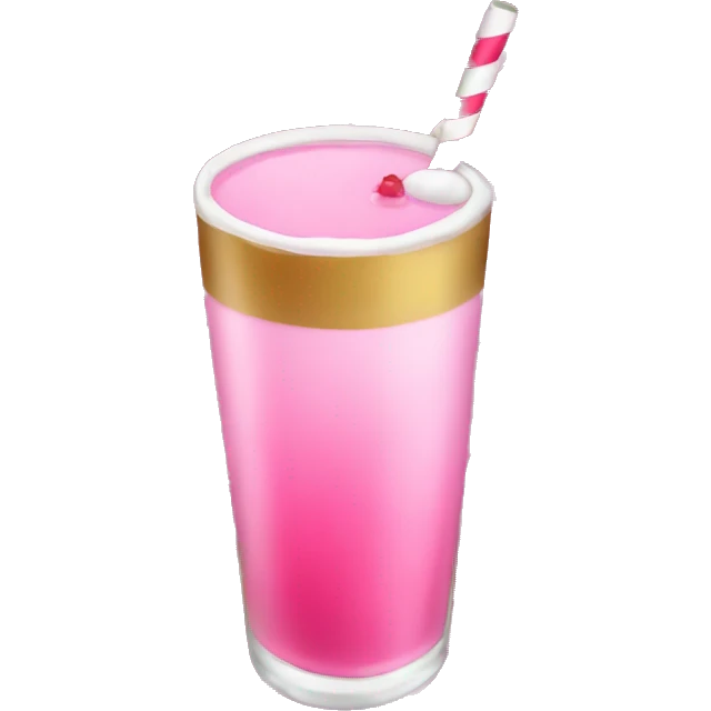 A pink christmas drink emoji