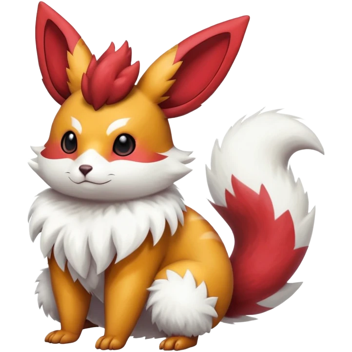 Shiny Furret-Flareon-Minccino-Zangoose-Hybrid (Full body) emoji