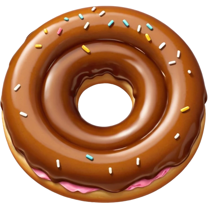 White glue brown donut  emoji