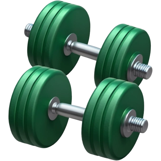 one green dumbbell emoji