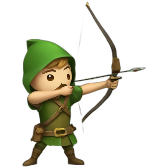 robin hood shooting arrow emoji
