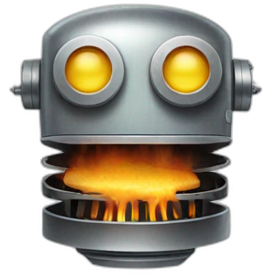 robot grilled emoji