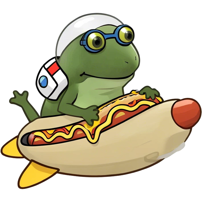 riding a hotdog rocketship, full body emoji