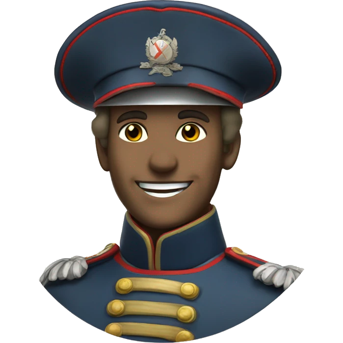 smiling French soldier in the Crimean War emoji