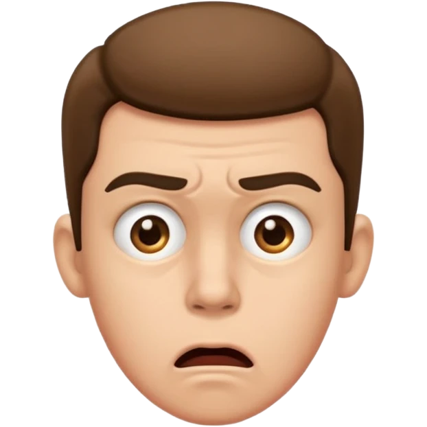 Can you make a shocked face that kinda looks disgusted  emoji