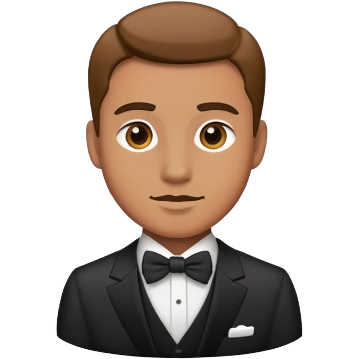 formal attire portrait of male emoji