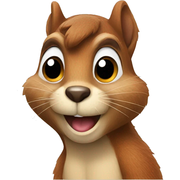 squirrel with a mustache emoji
