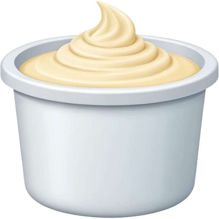 plastic tub creams emoji