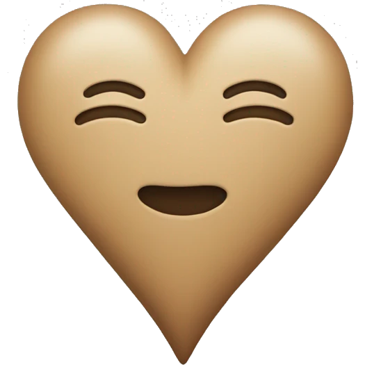 Neutral heart emoji