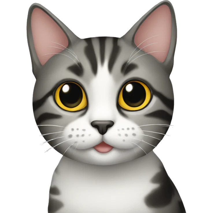Cat with black  emoji