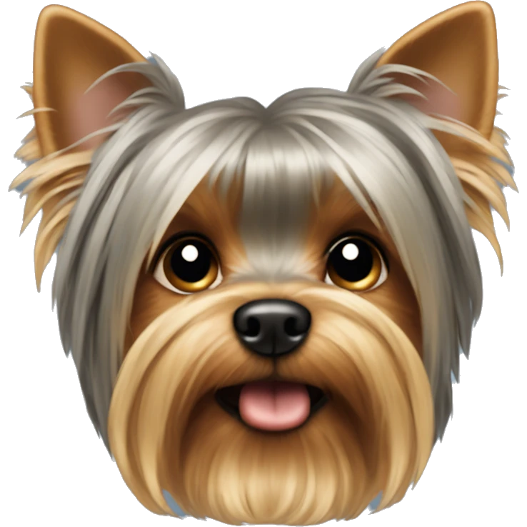 Yorkshire terrier full size down ears emoji