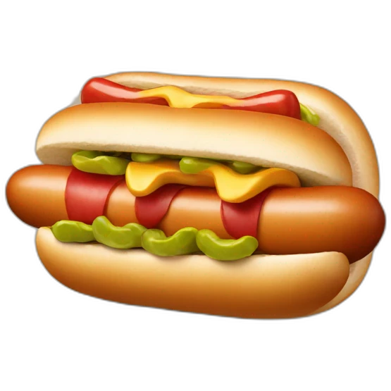 Hotdog face emoji