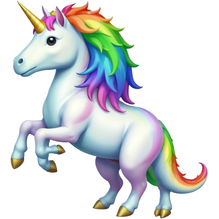 Unicorn riding a T. rex emoji