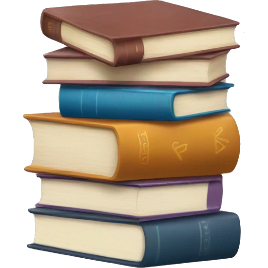 Stack of books emoji