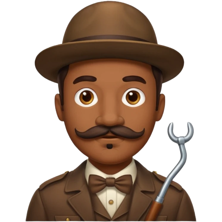 picture 2 and another style of mustache emoji