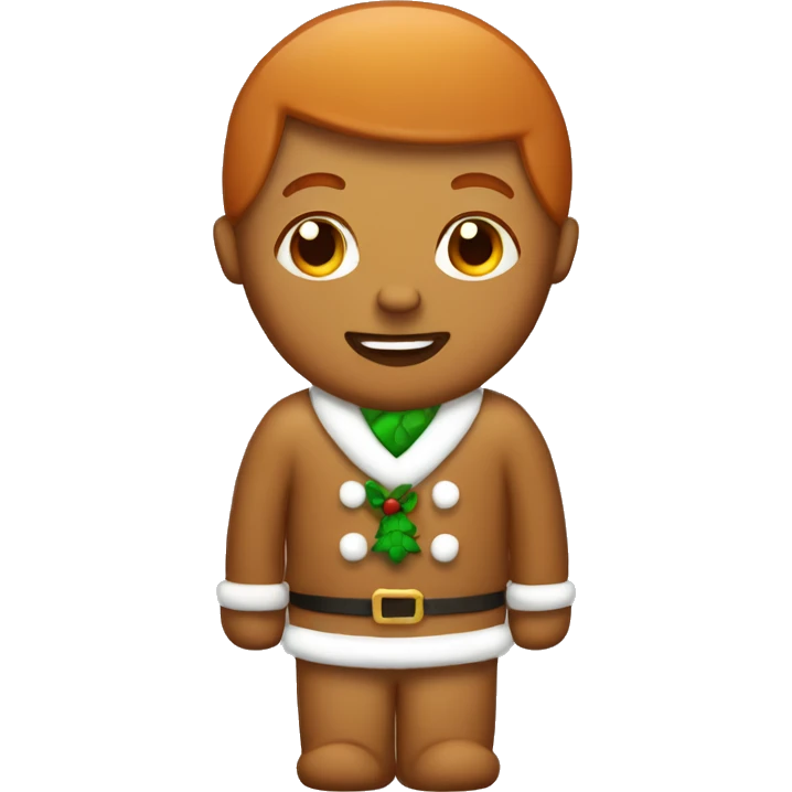 ginger bread christmas emoji