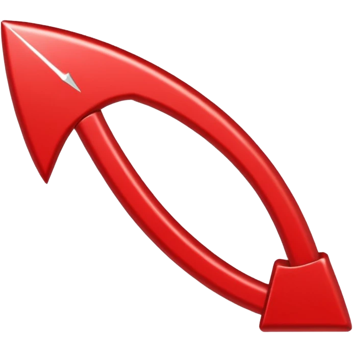 Una flecha roja  de verificación que se mueva emoji