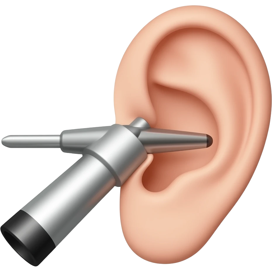 Otoscope for ear emoji