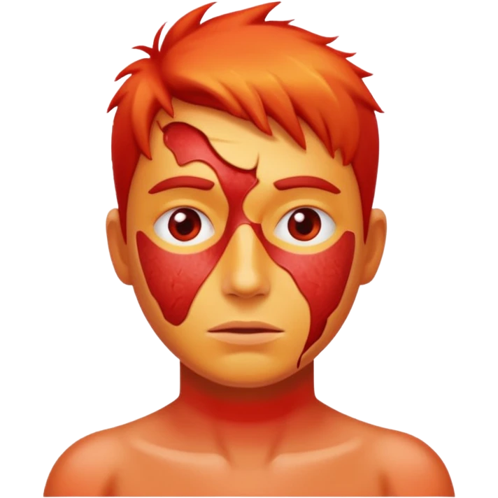 bad sunburn face emoji