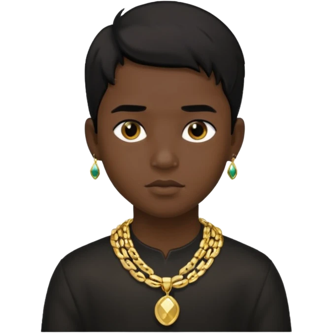 Has un chico con mucha plata y que tenga pelo negro emoji