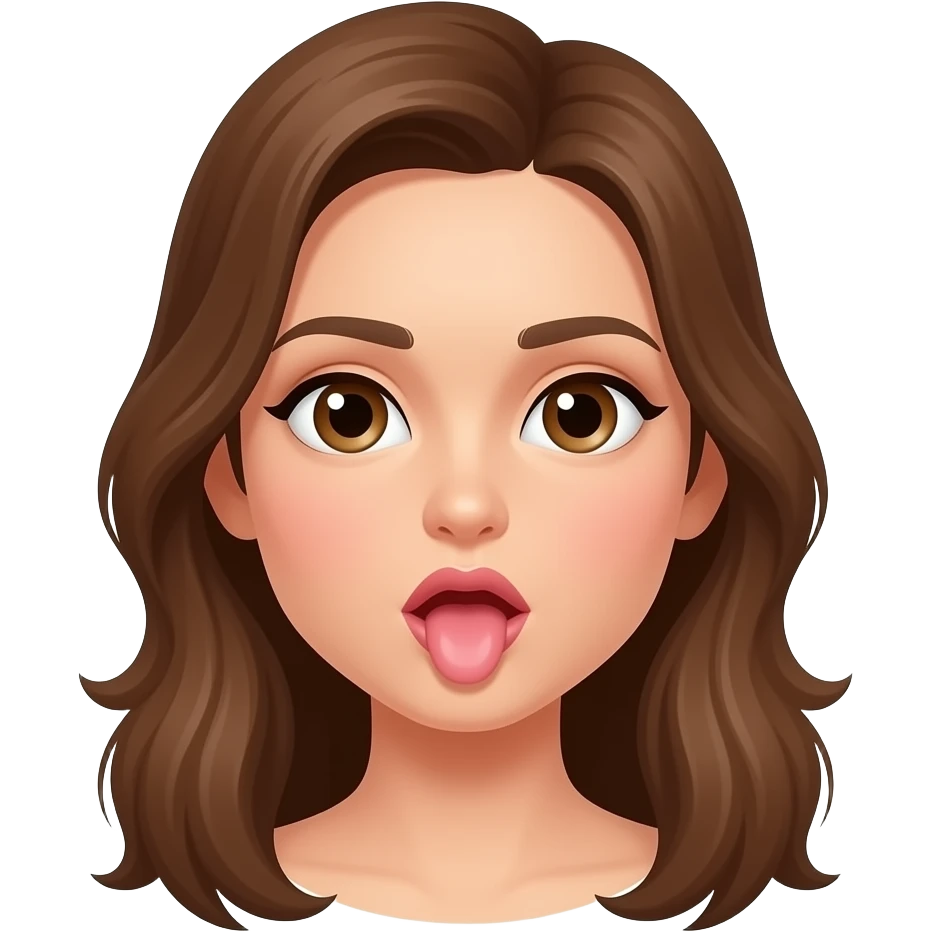 Woman spreading open Vagina emoji
