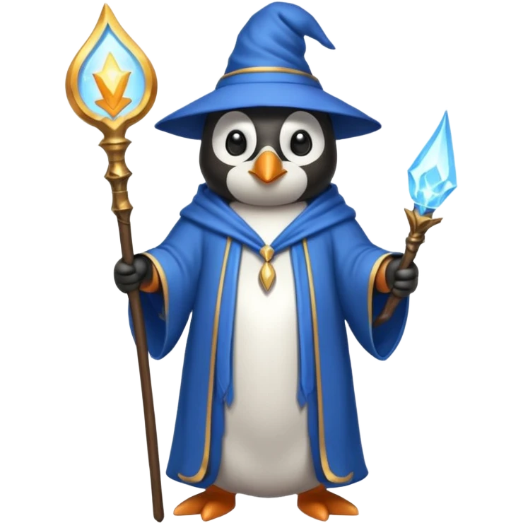 Penguin Wizard emoji