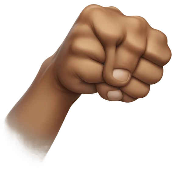 Stereotypical straight man fist bumping emoji