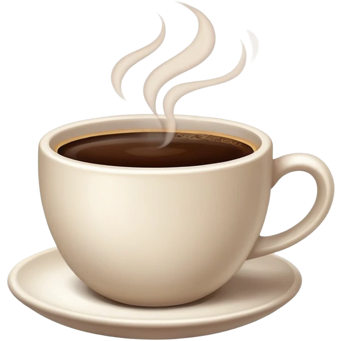 realistic coffee emoji