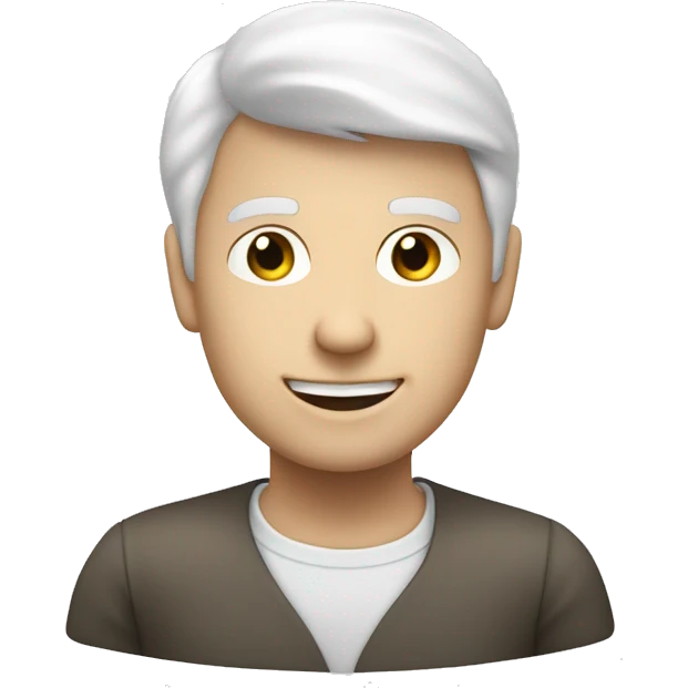 a white-skinned Personal mentor for the development of soft skills with a tablet in his hands emoji