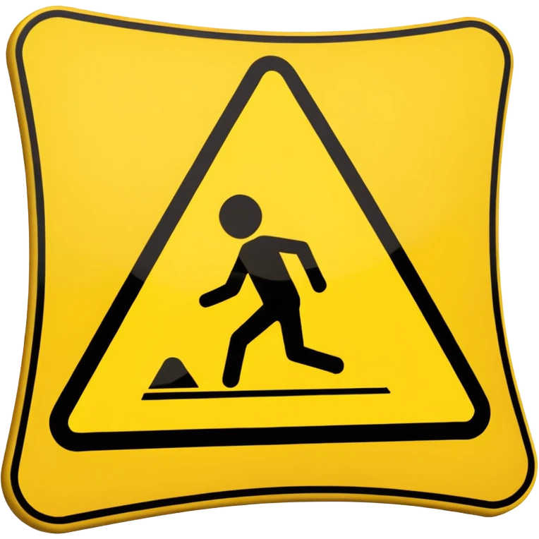 slippery surface sign emoji