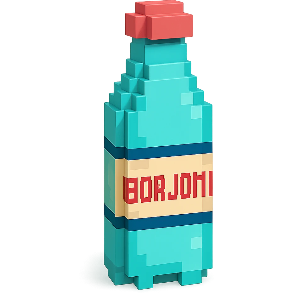 бутылка borjomi, no background emoji