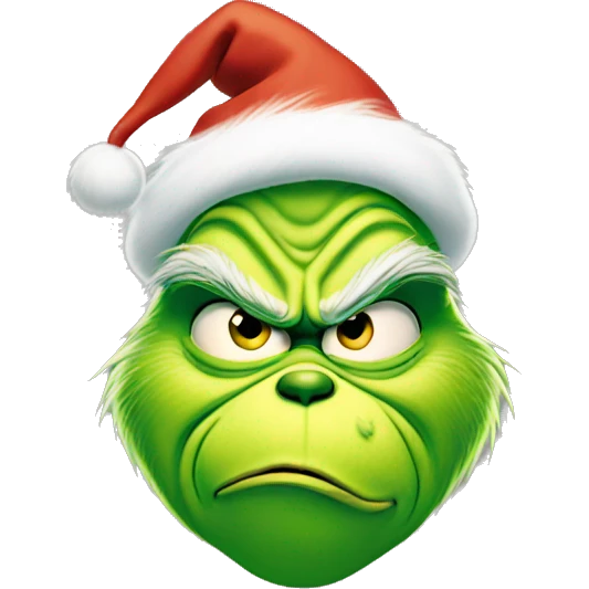 The grinch  emoji