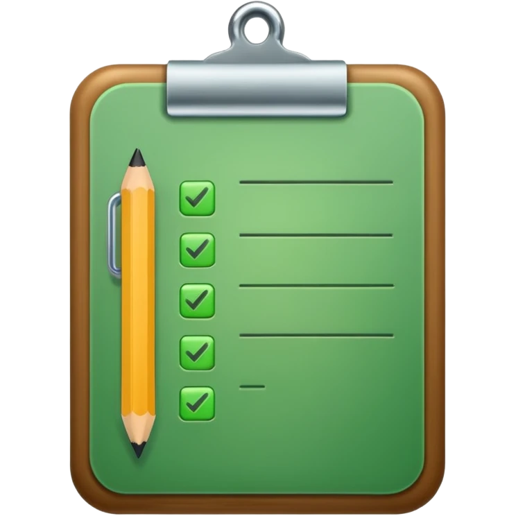 check list verde emoji