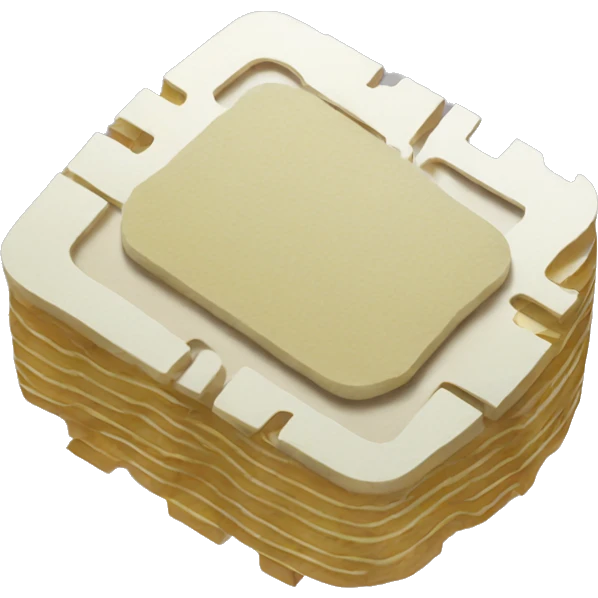 computer chip that looks like a potato chip emoji